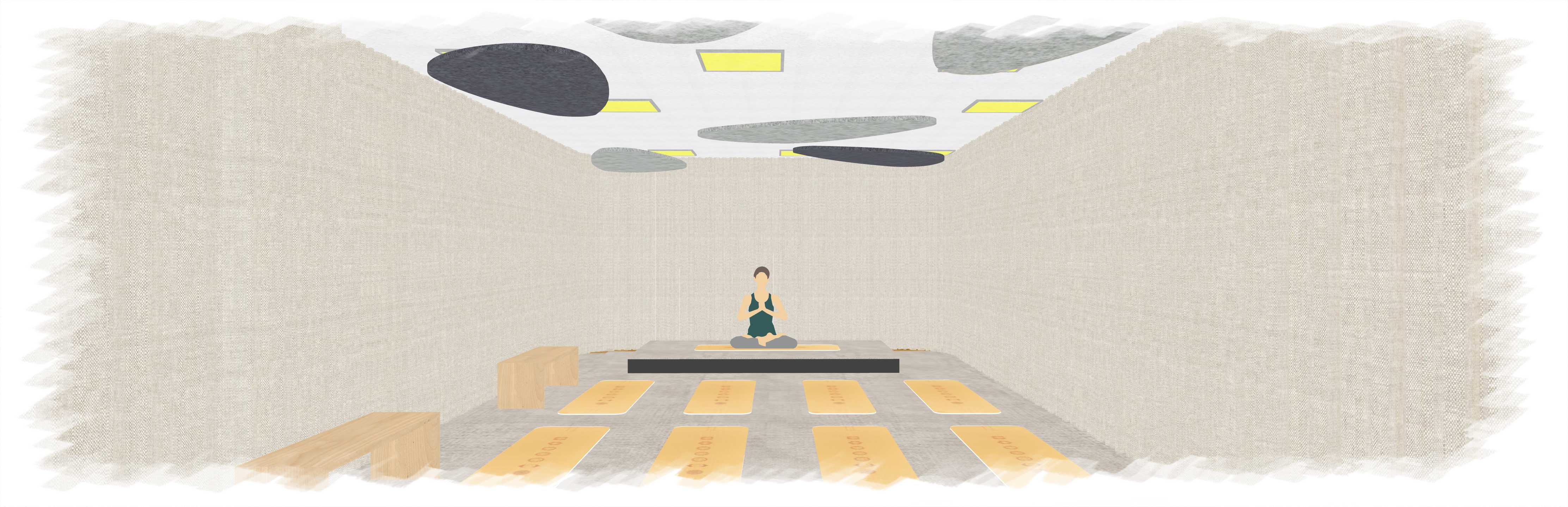 Yoga-Kursraum Momentum Neuwied – Planungsvisualisierung